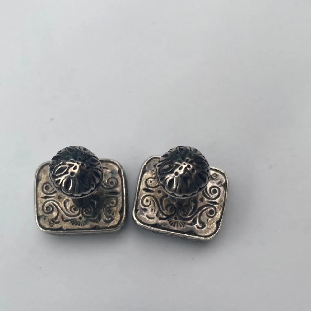 Sterling silver lapis lazuli cufflinks